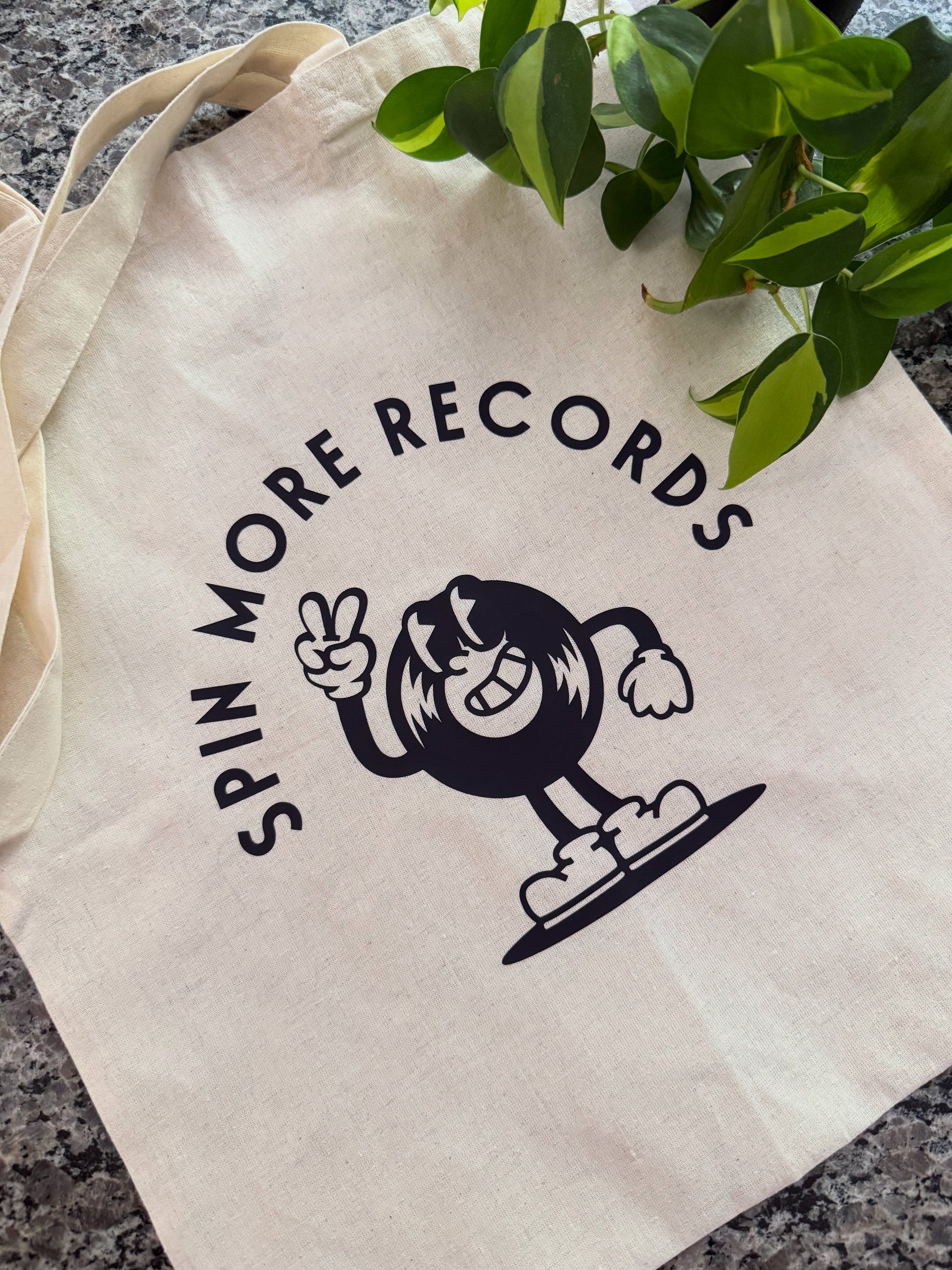 SPIN MORE RECORDS TOTE