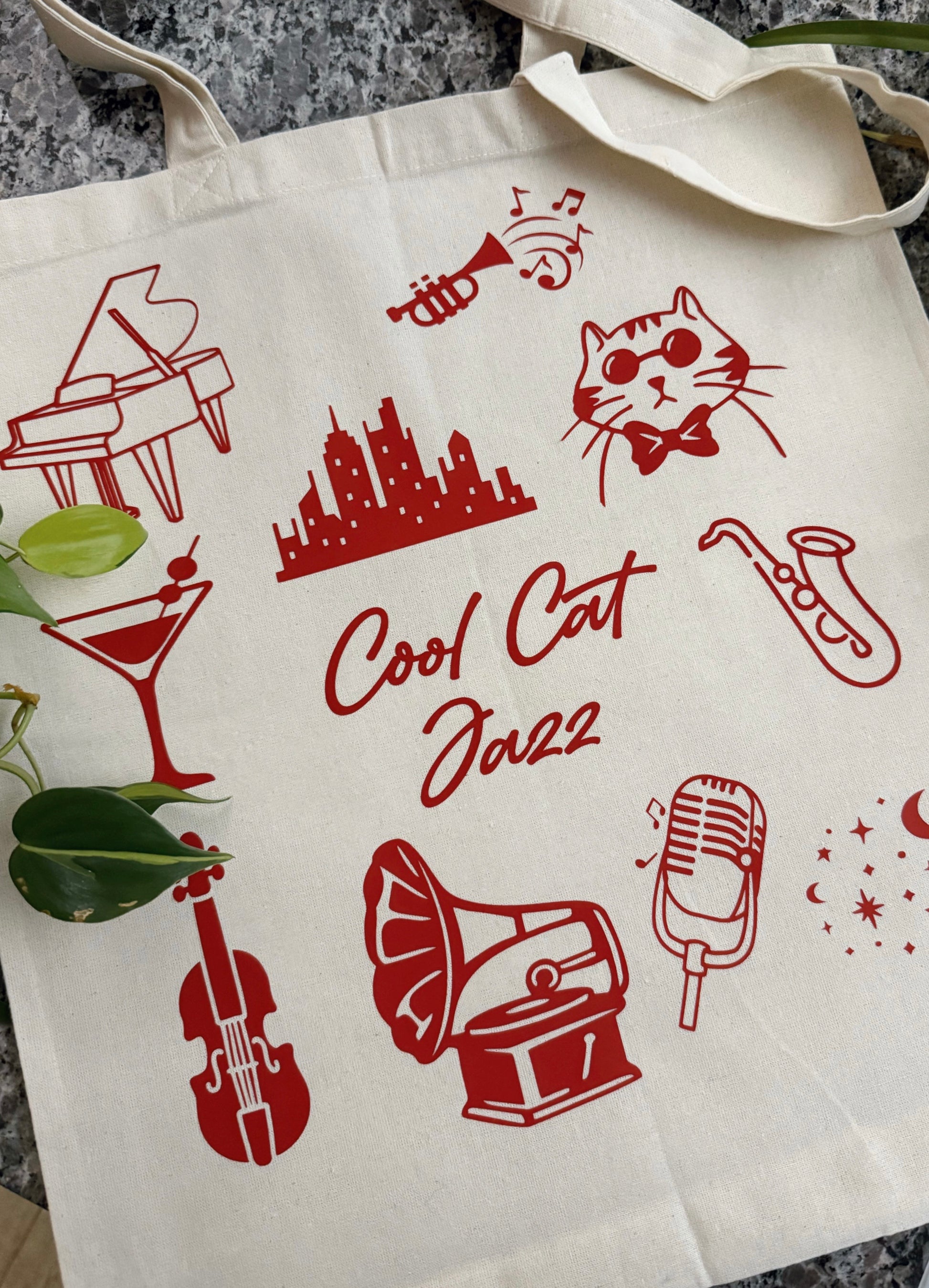 Cool Cat Jazz Tote
