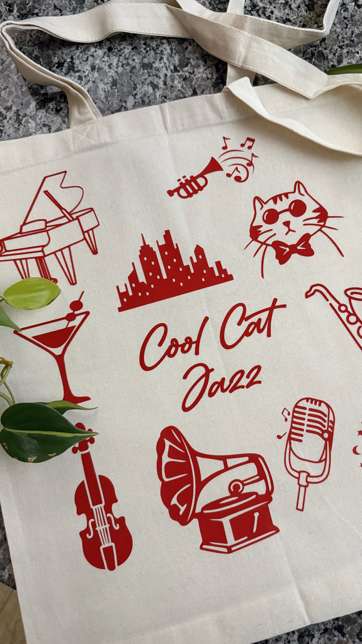 Cool Cat Jazz Tote