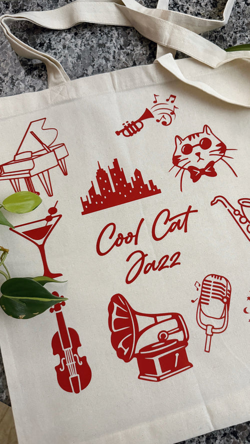 Cool Cat Jazz Tote